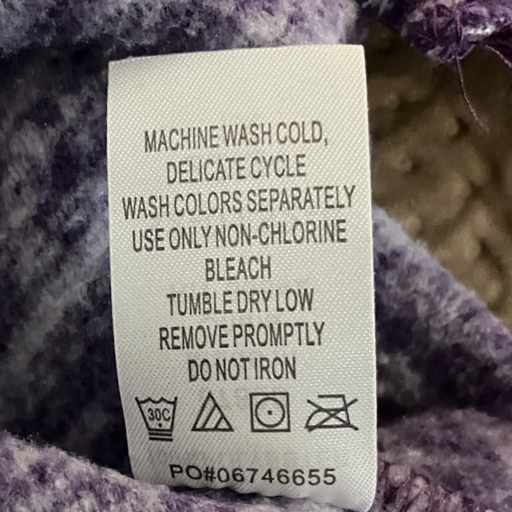 Woman Within Lavender Heather Zip Vest - Picture 5 of 5